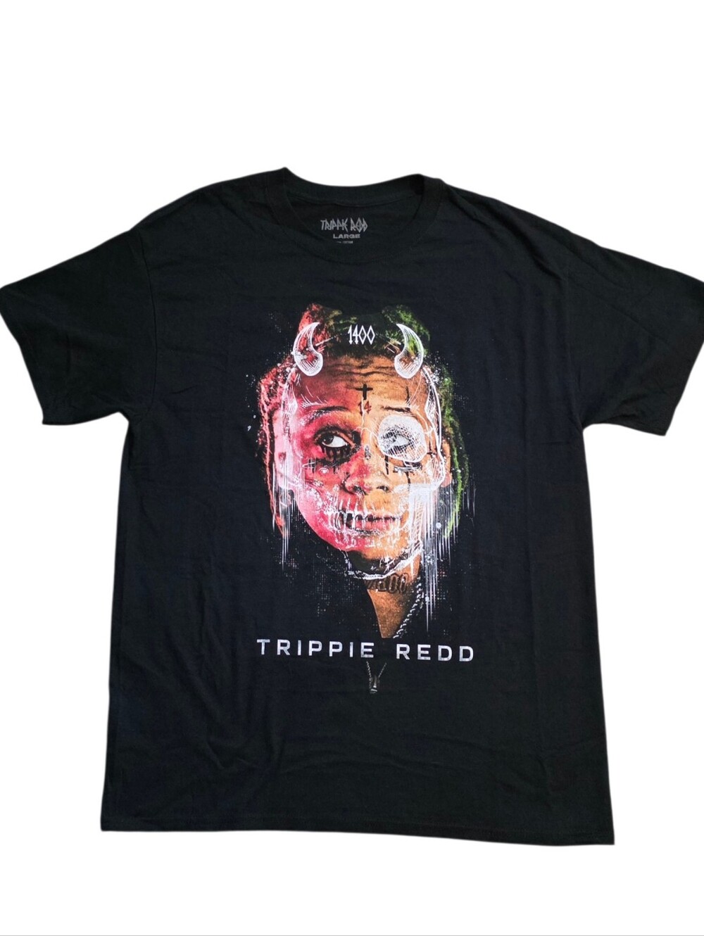 Trippie Redd Large Official Tour Merch Black Concert Tee Shirt